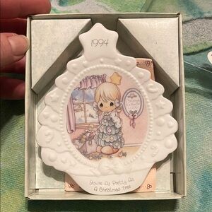 Enesco Precious Moments Plate you’re as pretty as a Christmas tree